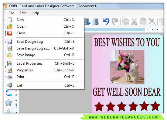 Generate Card Label software