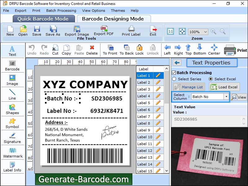 Windows 8 Generate Inventory Barcode full