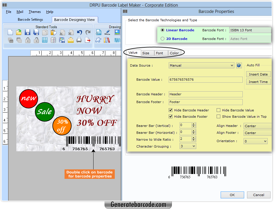 Barcode Generator Software - Corporate Edition