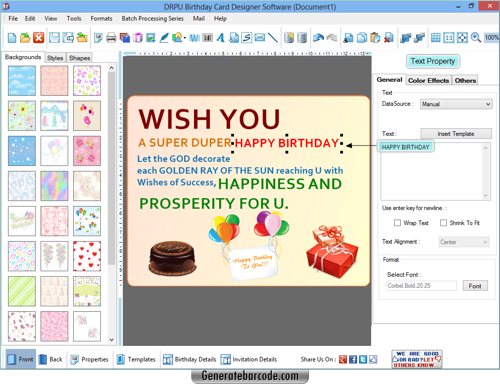 Birthday Cards Maker Software