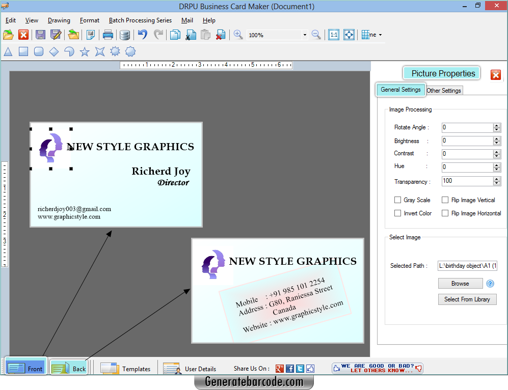 Business Card Maker Software