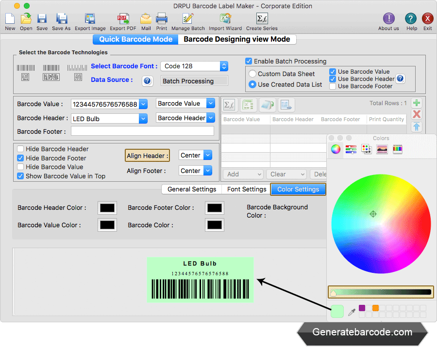 Color Settings