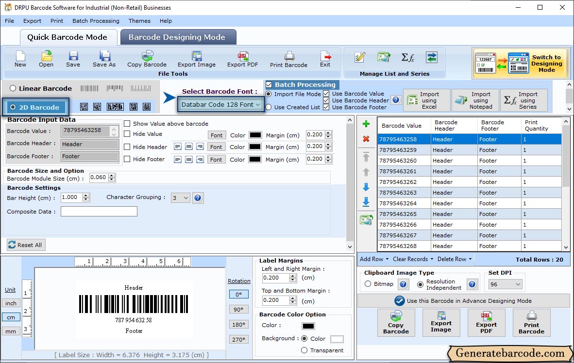 Barcode Generator Software for Warehousing Industry