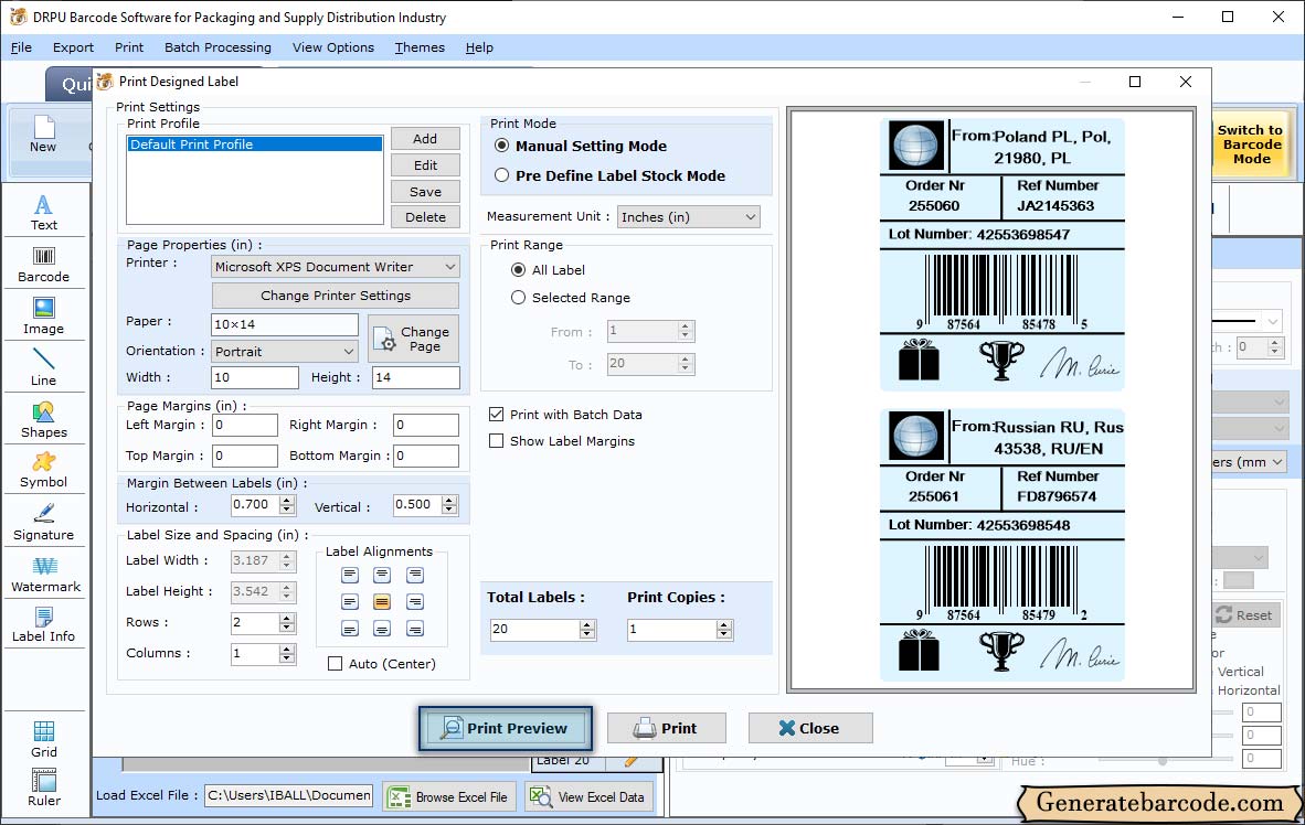 Print Settings