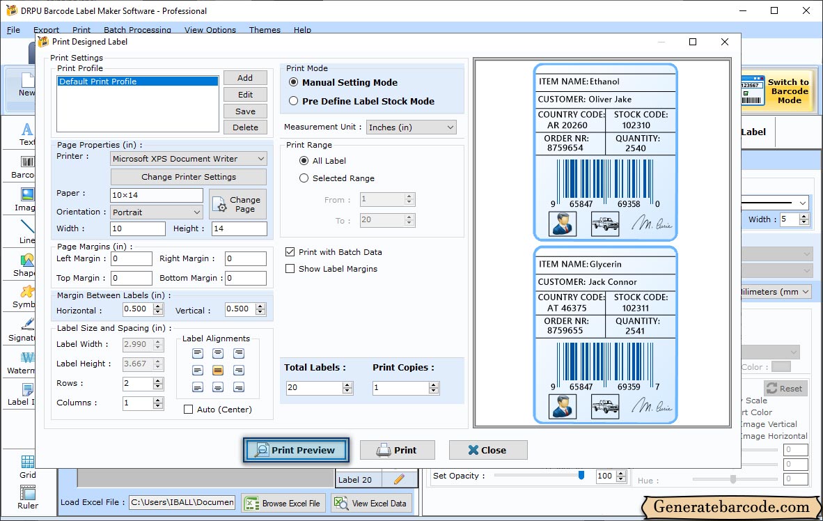 Print Settings