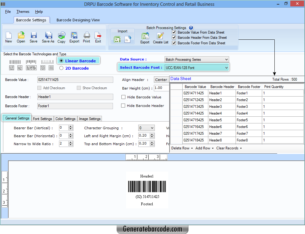 Barcode Generator Software for Inventory Control