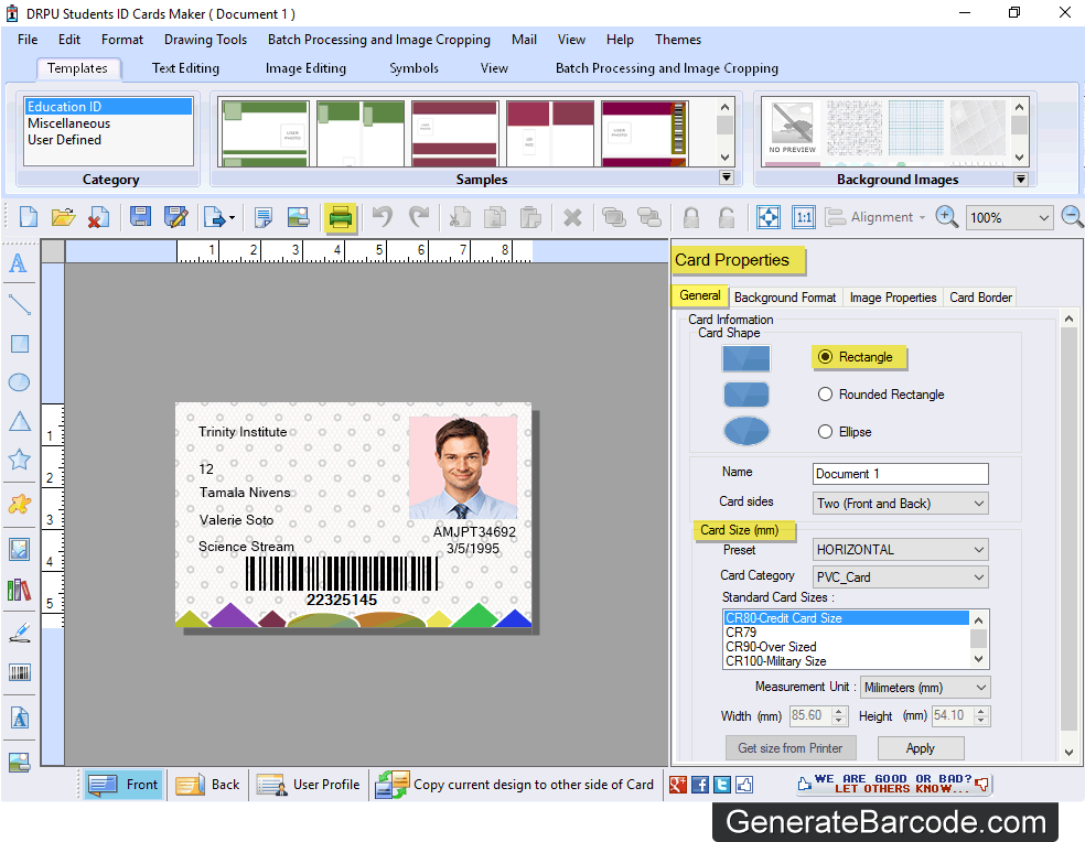 Make Changes in ID Card