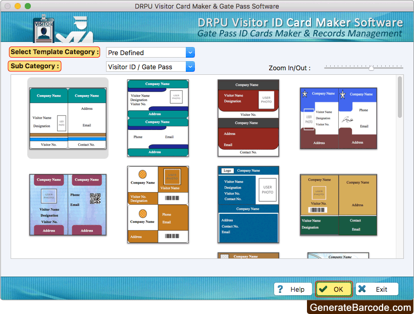 Choose Pre-defined Template